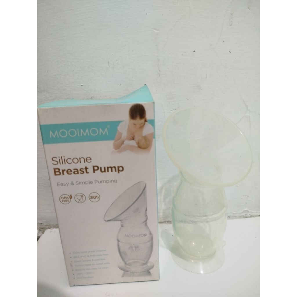 preloved silicon breast pump mooimom