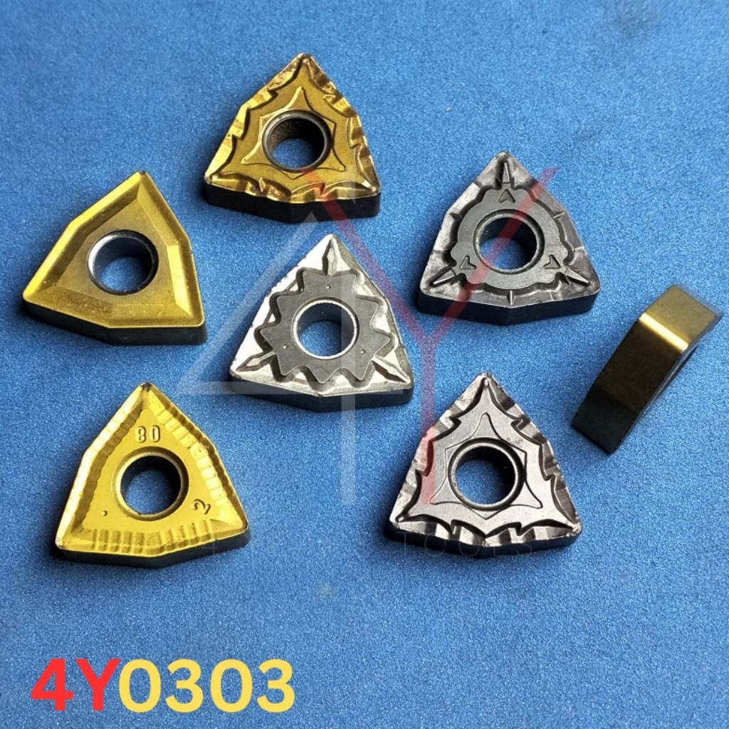 Insert WNMG08 0408 Cermet bekas seken..insert pisau bubut WNMG080408..WNMG08 04 08 cermet bekas seke