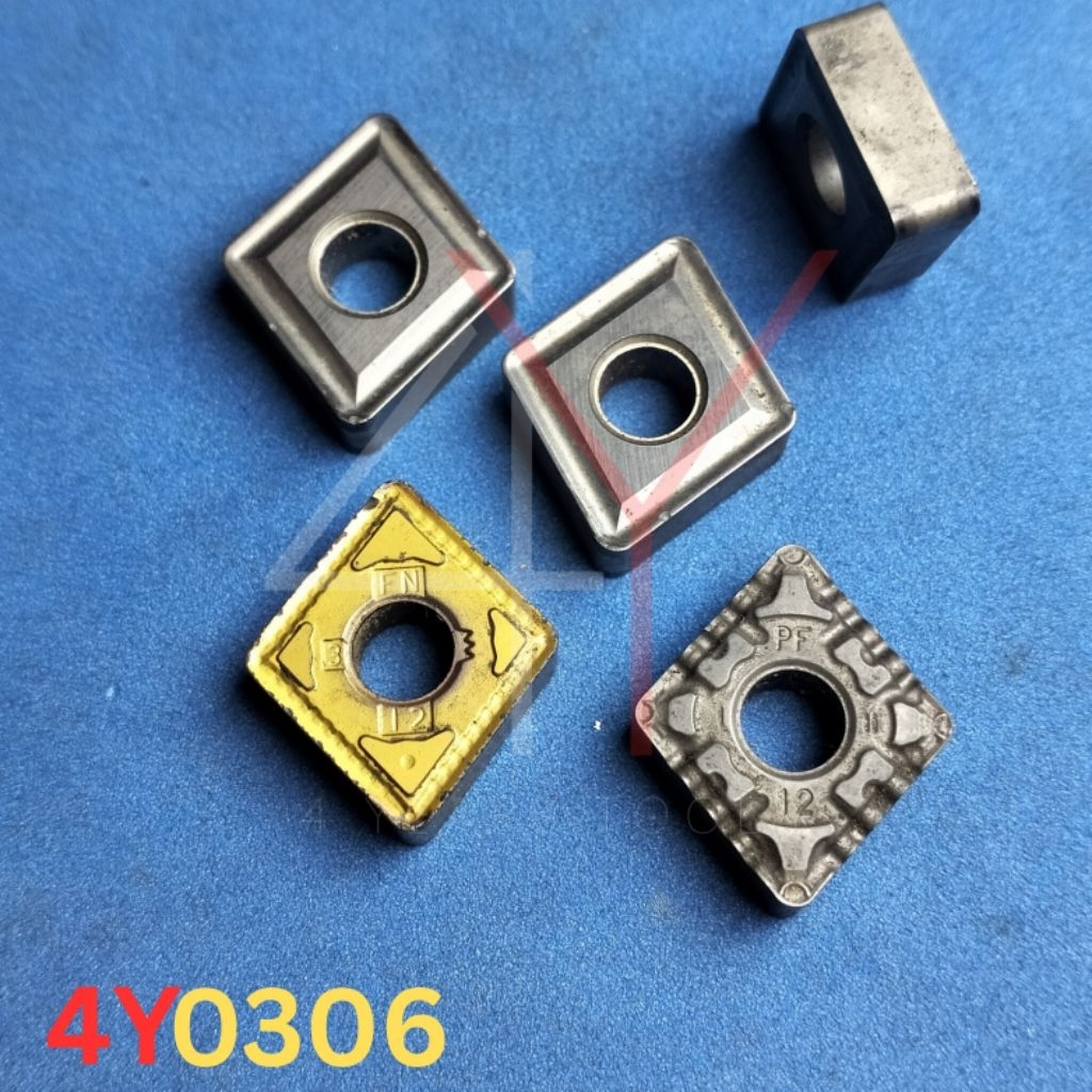 Insert CNMG12 0412 Cermet bekas seken..insert pisau bubut CNMG120412 CNMG12 04 12 cermet bekas seken