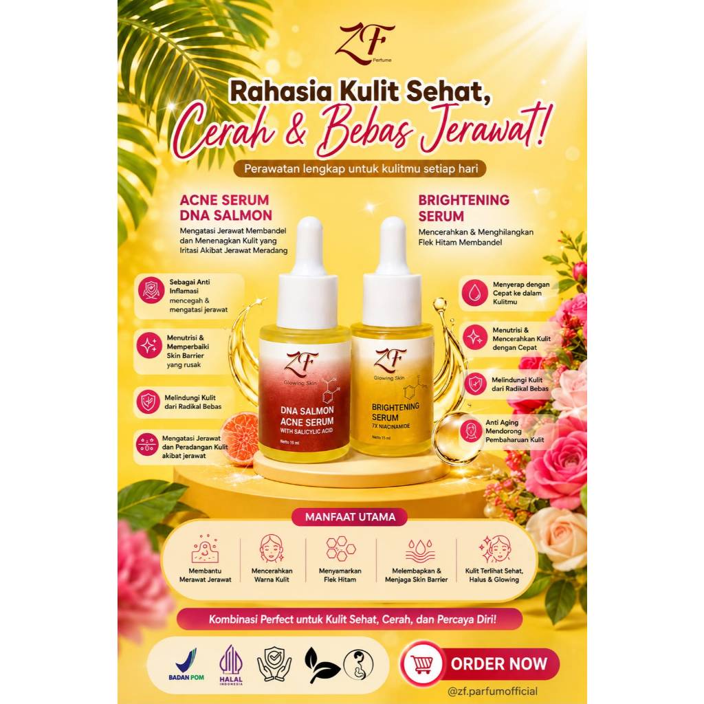 SERUM ZF SKINCARE DNA SALMON DAN BRIGHTENING