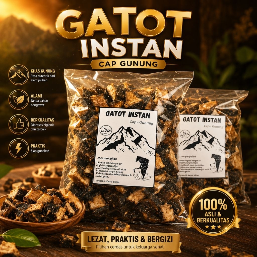 GATOT SINGKONG 1KG, GATOT SINGKONG HITAM, GATOT KHAS JAWA