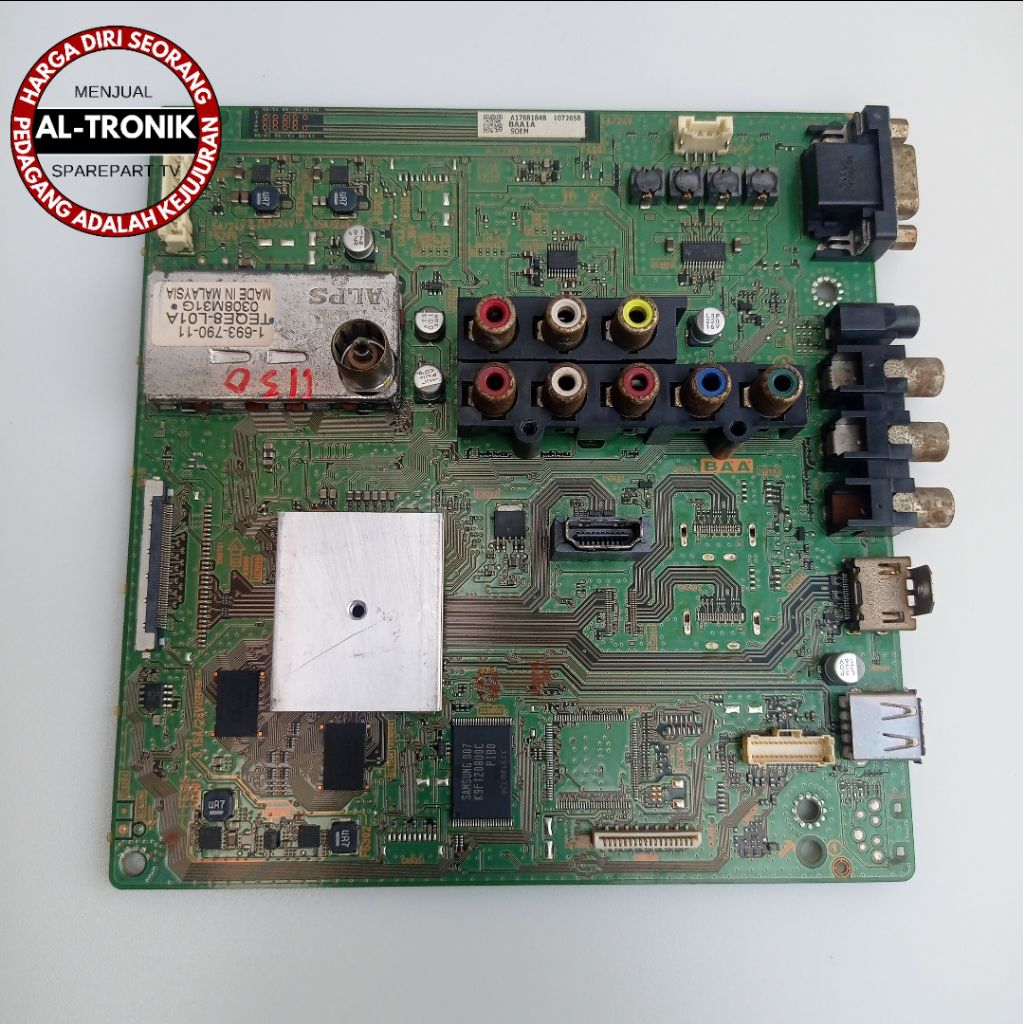 MAINBOARD TV LCD SONY 40 INCH MODEL KLV-40BX400 MODUL MB MAIN BOARD KLV 40BX400 KLV40BX400