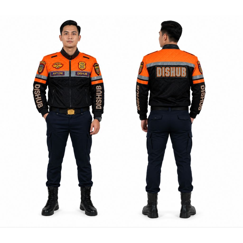 jaket dishub orange terbaru