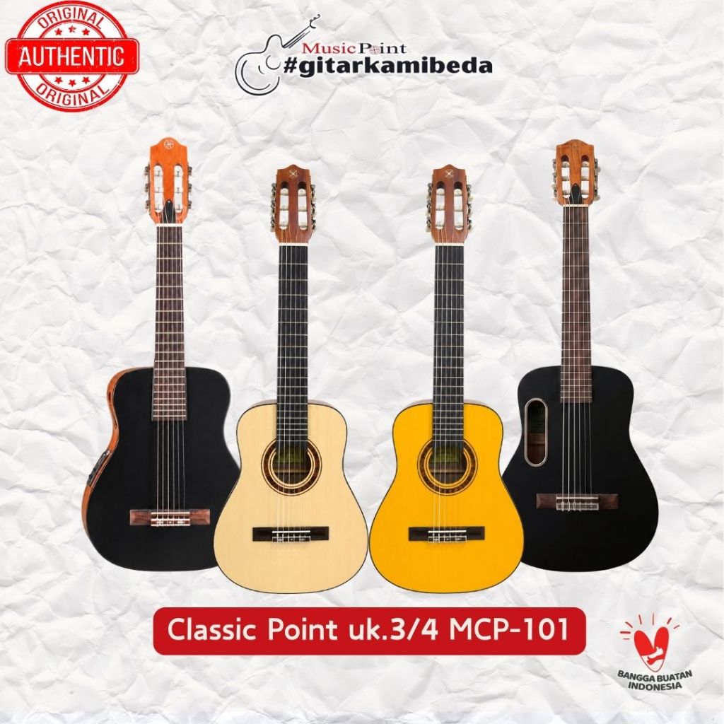 Gitar Akustik Point MPC-101 Original | Cocok Pemula hingga Mahir | Suara Jernih & Tuning Stabil ukur