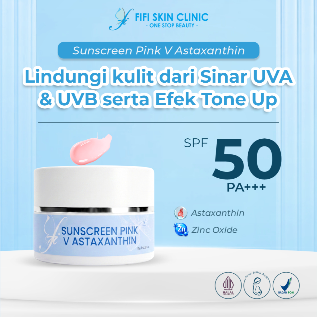 FI SUNSCREEN ASTA 5 dr Fifi Festiany FIFI SKIN CLINIC / Krim Siang Wajah Normal Pencerah / Ori BPOM