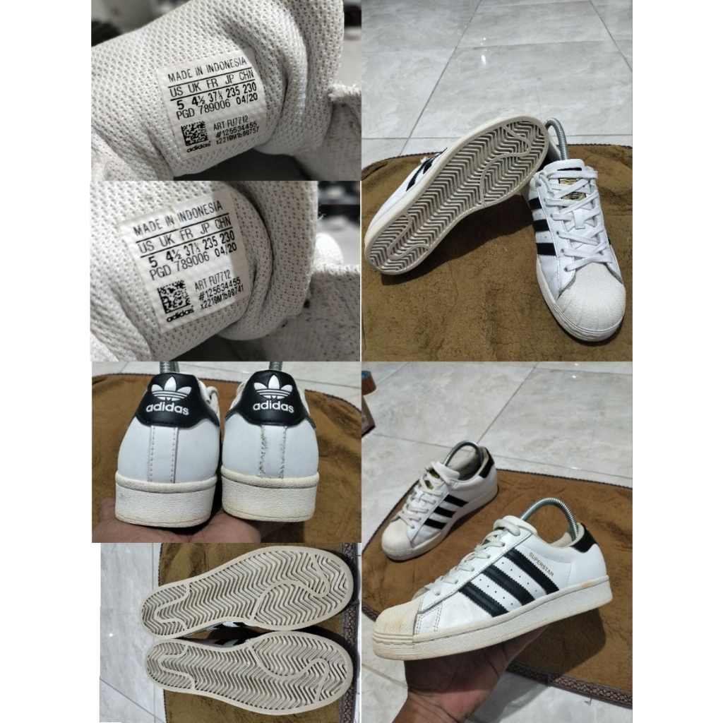 Sepatu Second Original Adidas Superstar Size 37