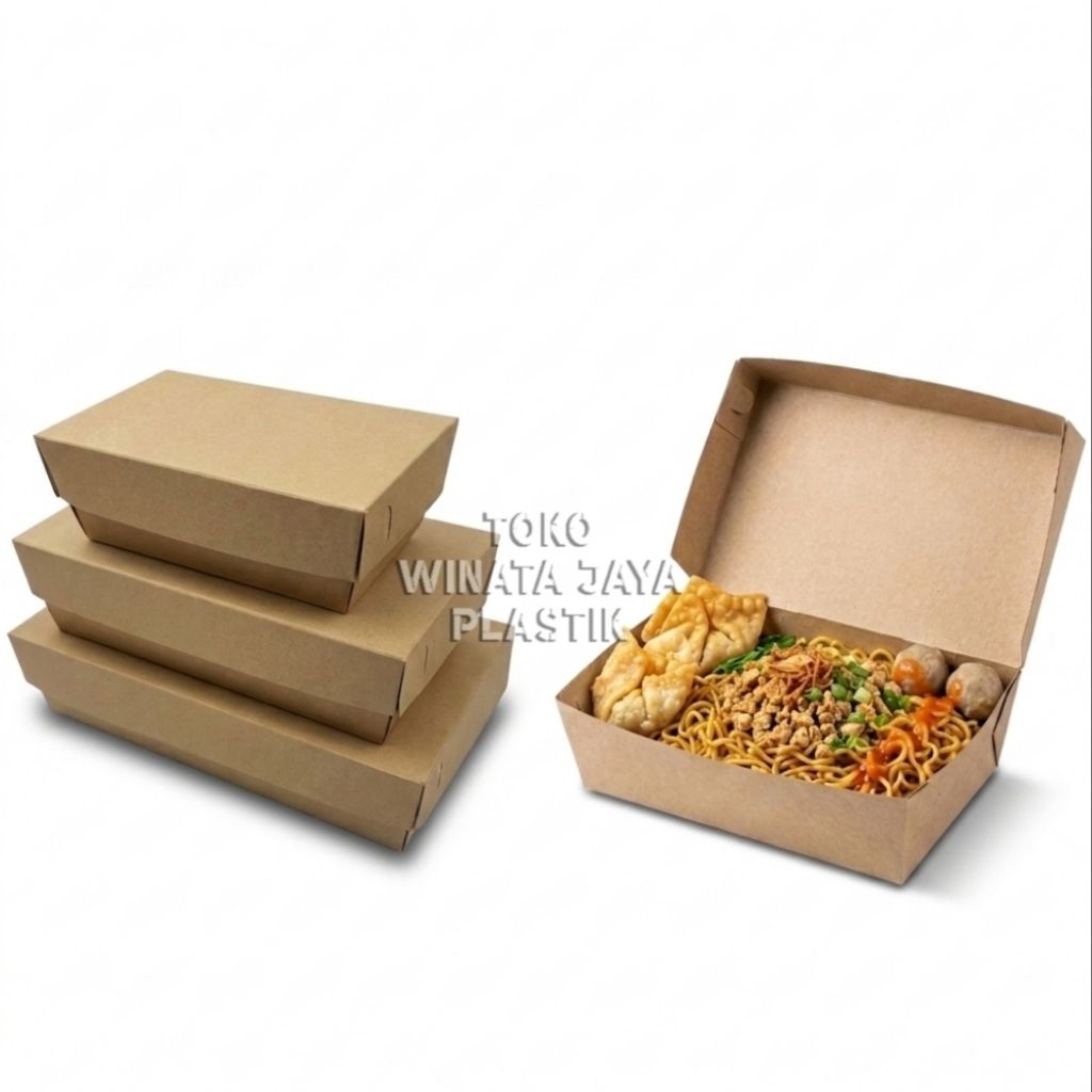 PAPER LUNCH BOX S M L, KOTAK MIE GACOAN