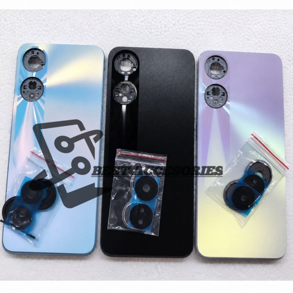 Casing Housing Kesing Hp Oppo A78 5G Fullset Backdoor + Tulang Bezel Tombol Kaca Kamera
