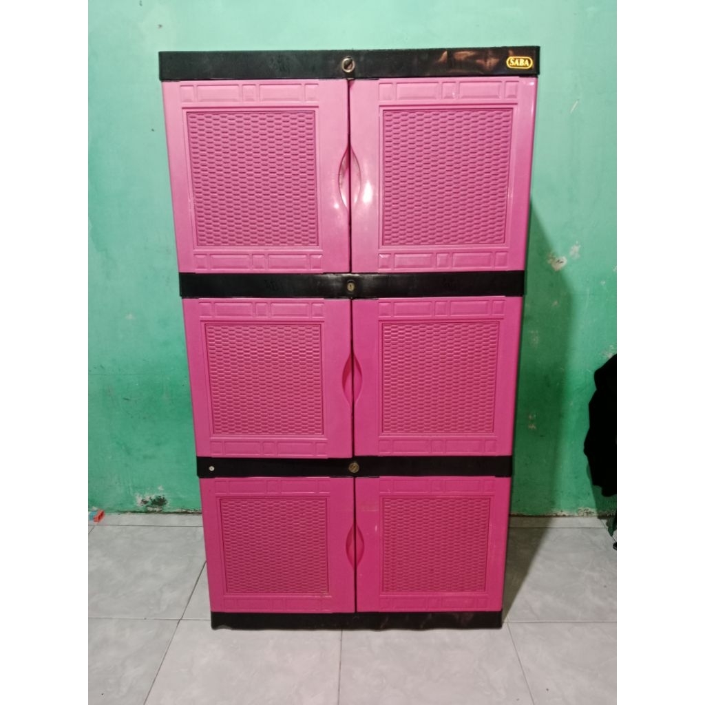 Lemari plastik jumbo 3 susun