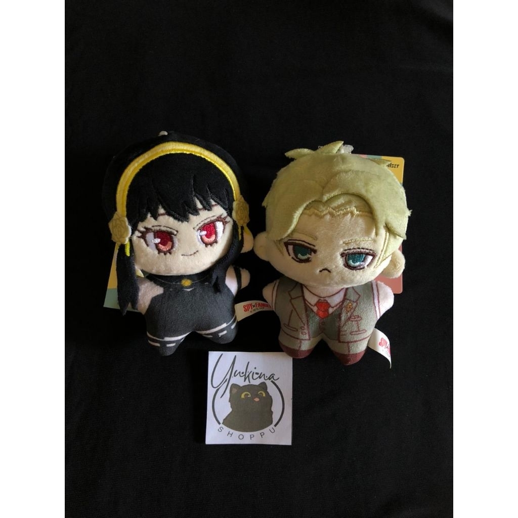 Official Merch Nullset Spy x Family - Yor Forger & Loid Forger - Plushie 11cm / Gantungan Kunci Bone