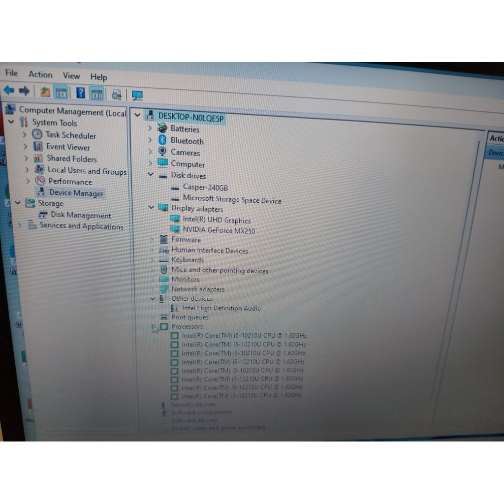 Laptop Acer aspire 5 A514-52G core i5 10210U Nvidia 2GB