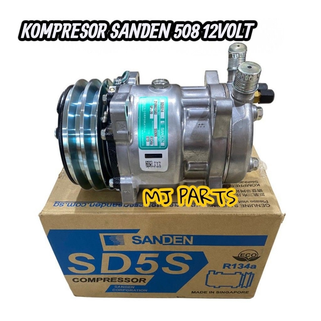 Kompresor Ac Mobil Sanden 508 12volt Sanden Asli