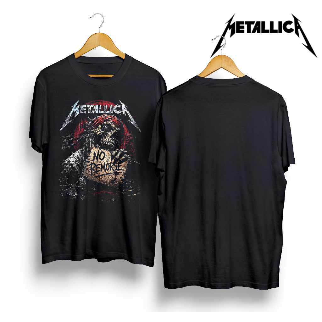 KAOS BAND METALLICA - NO REMORSE  tshirt metallica kaos band metallica and justice enter sandman