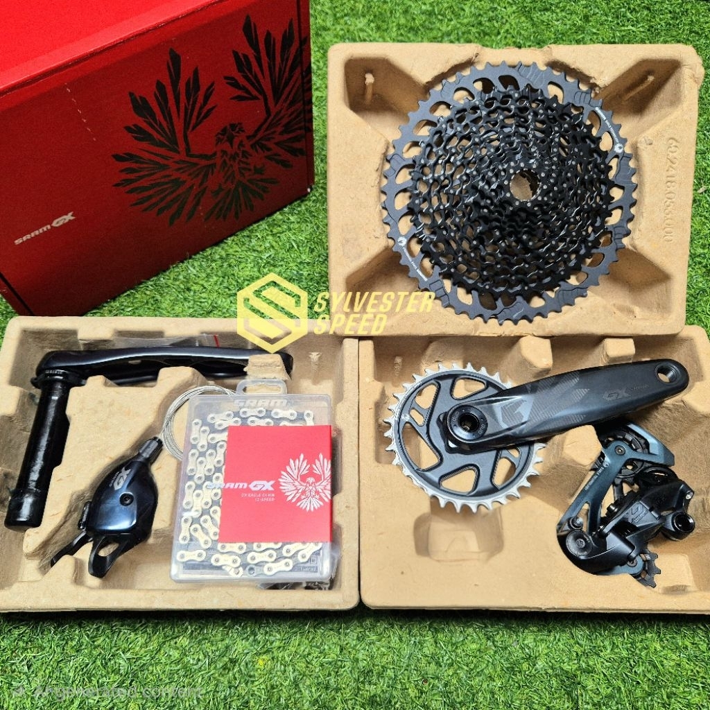 Groupset SRAM GX Lunar Eagle 12 speed Dub Sprocket XD 10 - 52 chainring 32 tanpa BB