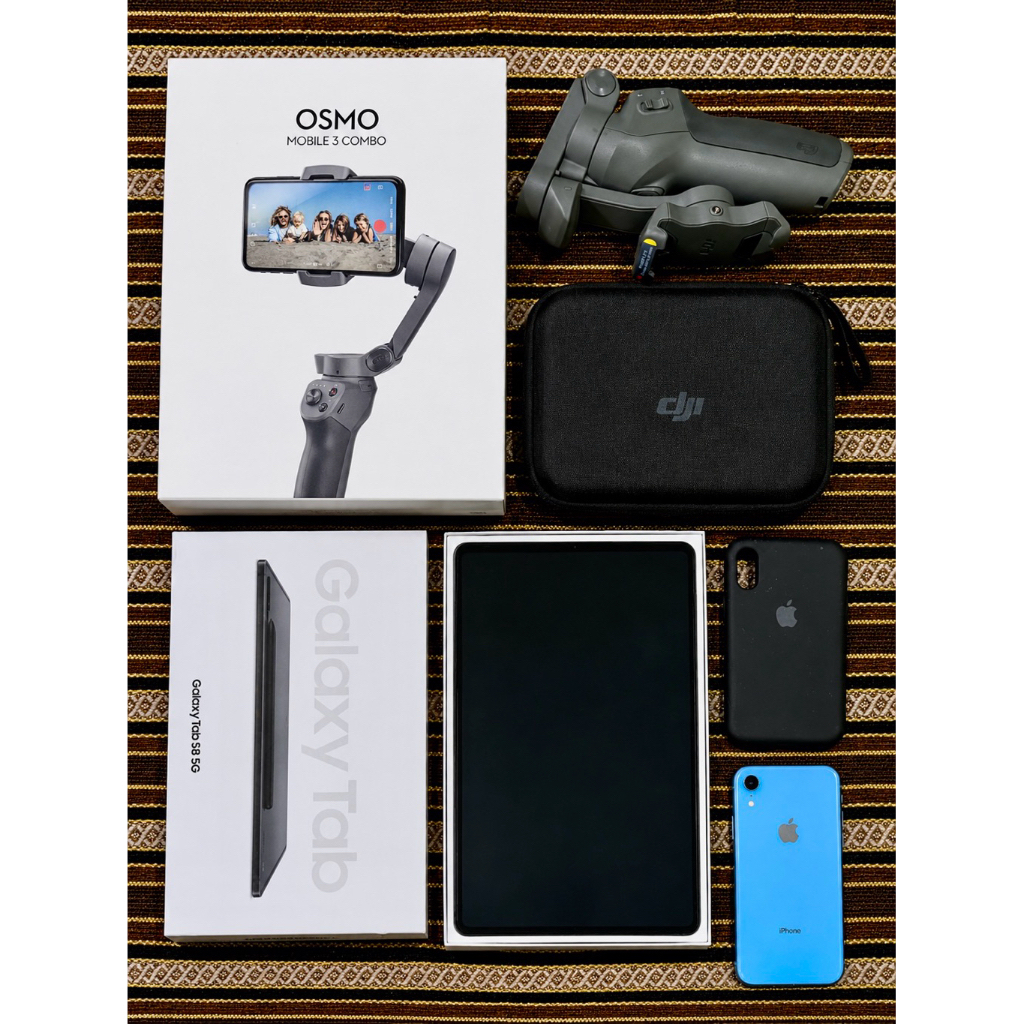 DJI OSMO MOBILE 3 Samsung Galaxy Tab S8 5G 8/128GB iPhone XR 64GB