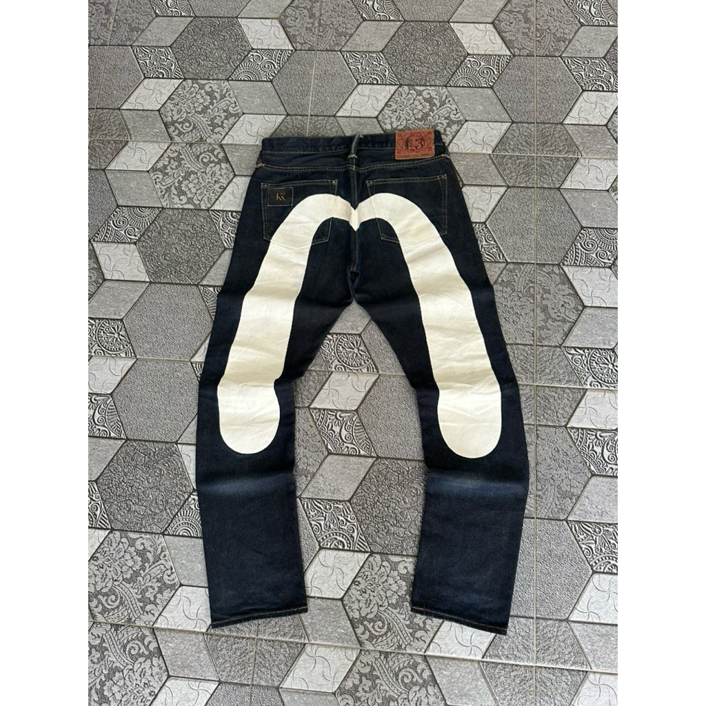 EVISU NO 3 LOT 2017 WHITE DAICOCK SELVEDGE DENIM