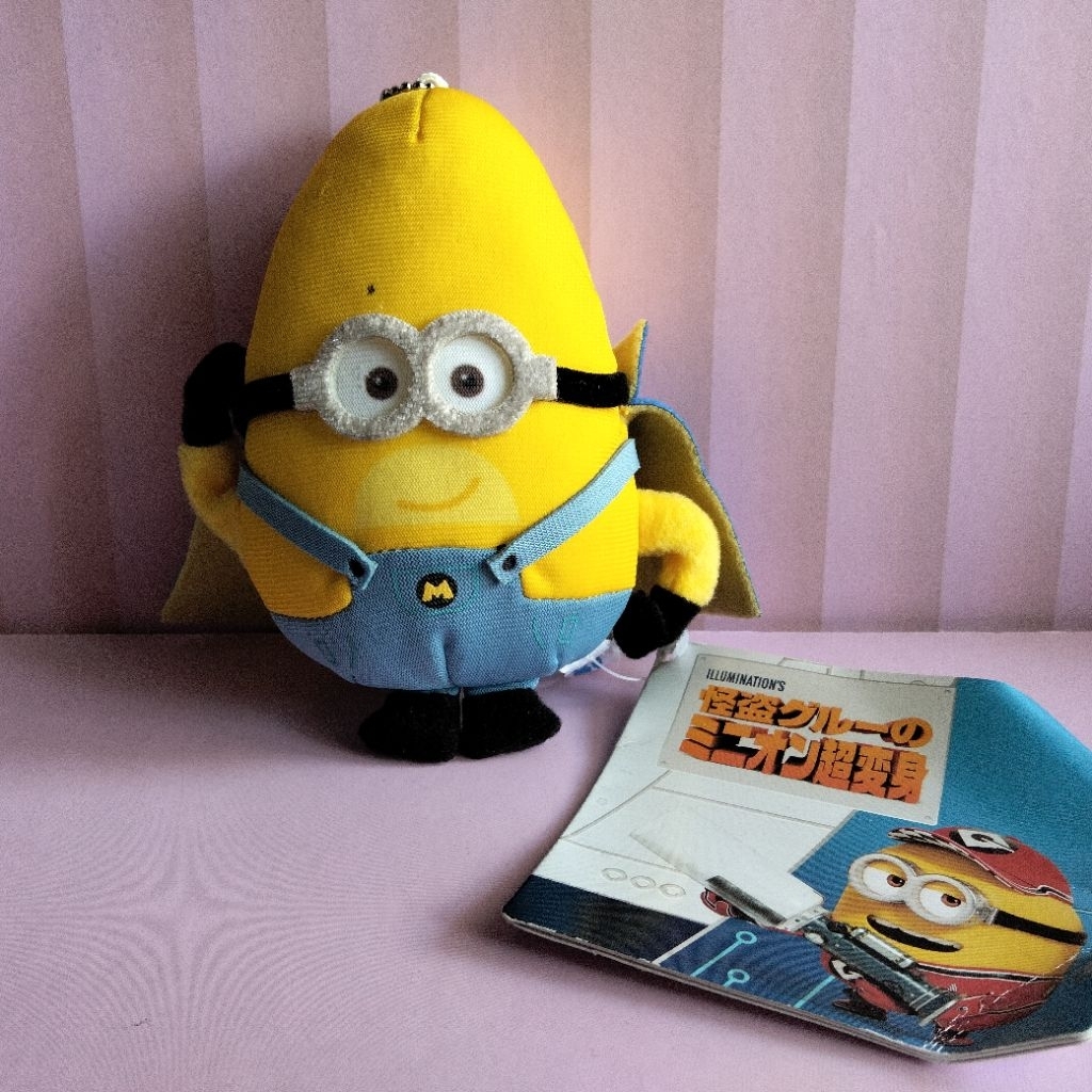 Gantungan Kunci Boneka Plush Doll The Minions tag