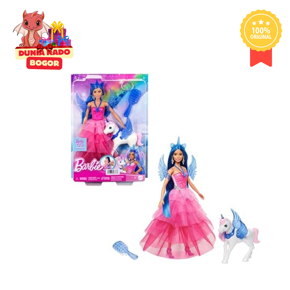 Barbie Dreamtopia 65th Anniversary Blue Wings Doll - Mainan Boneka Cute