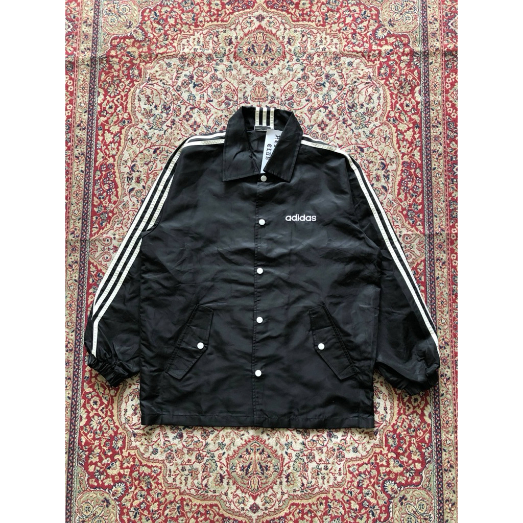 Vintage Adidas coach jacket Vintage Adidas trefoil Streetwear coach jacket i701