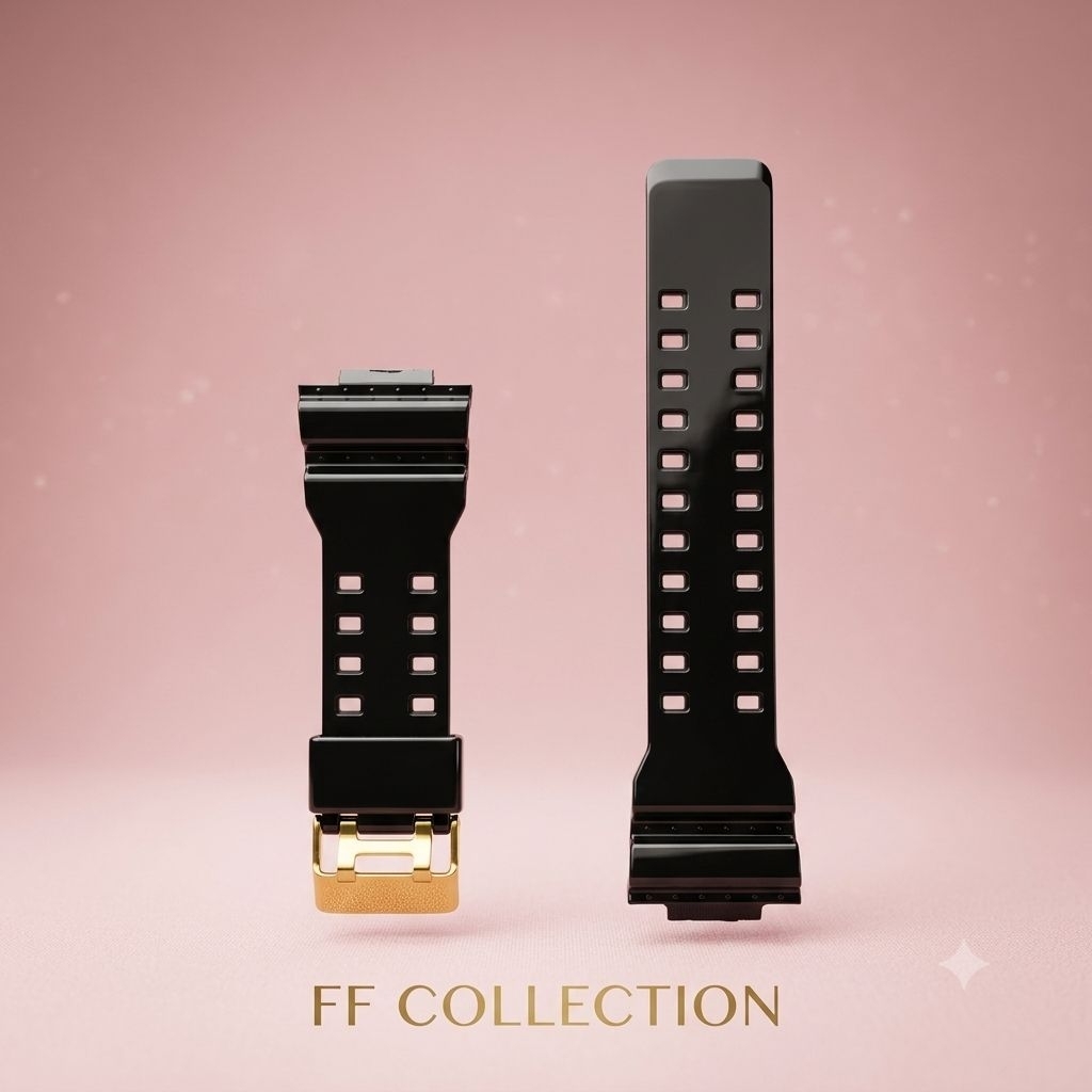 FF STRAP TALI JAM TANGAN KWALITAS ORIGINAL GESPER GOLD  CASIO G-SHOCK GA-100 GA-110 GA-120 GA-200 GA