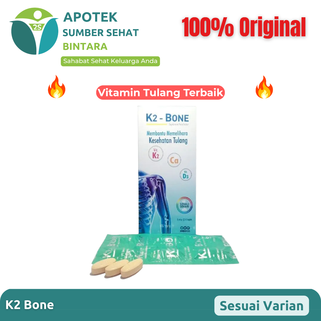 K2 Bone Vitamin Tulang & Sendi | Suplemen Kesehatan Tulang