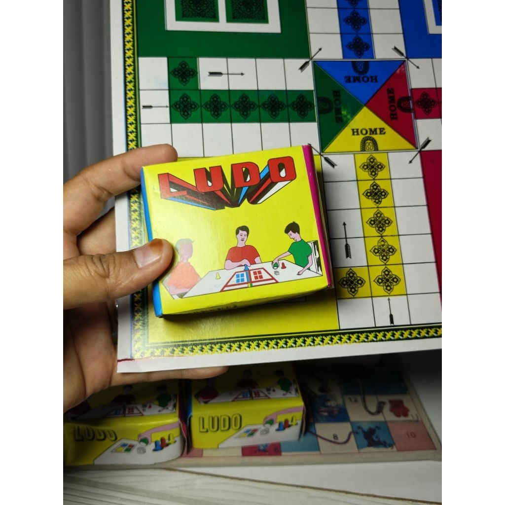 Mainan ludo + ular tangga mainan jadul tradisional