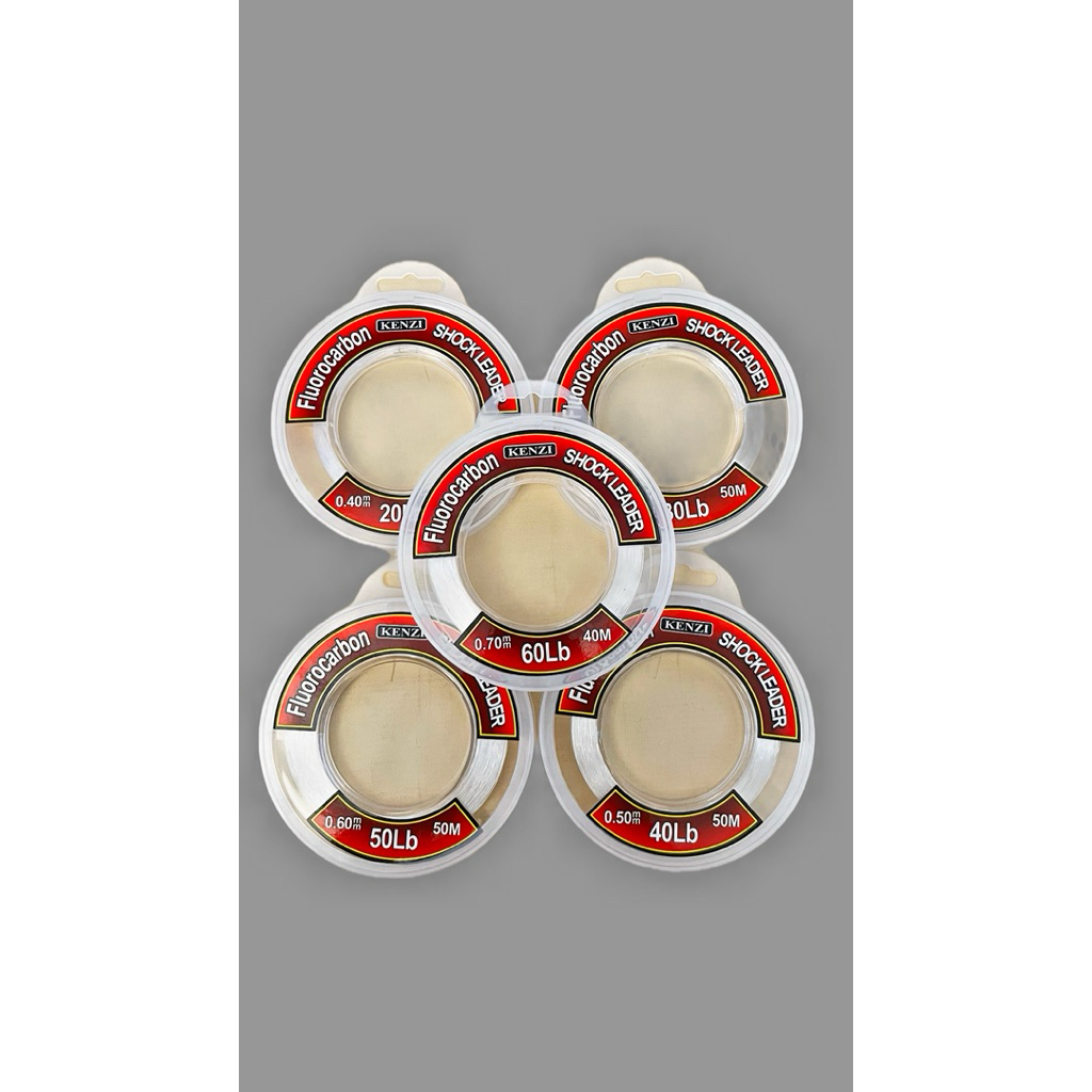 Senar Pancing Leader Kenzi 20lb 30lb 40lb 50lb 60lb Fluorocarbon
