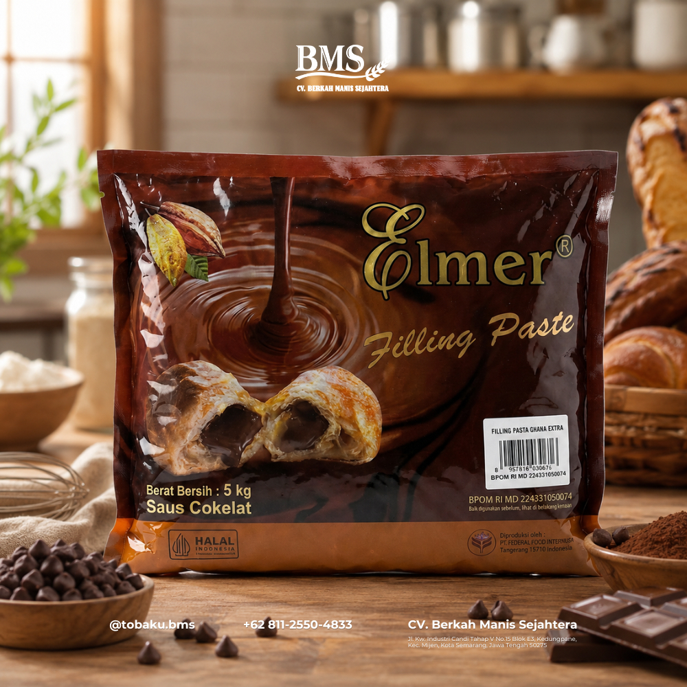 CV. BMS - Elmer Filling Pasta Premium 5 Kg | Ghana Dark, Ivory Dark, Classic Dark, Tropical Dark, Ba
