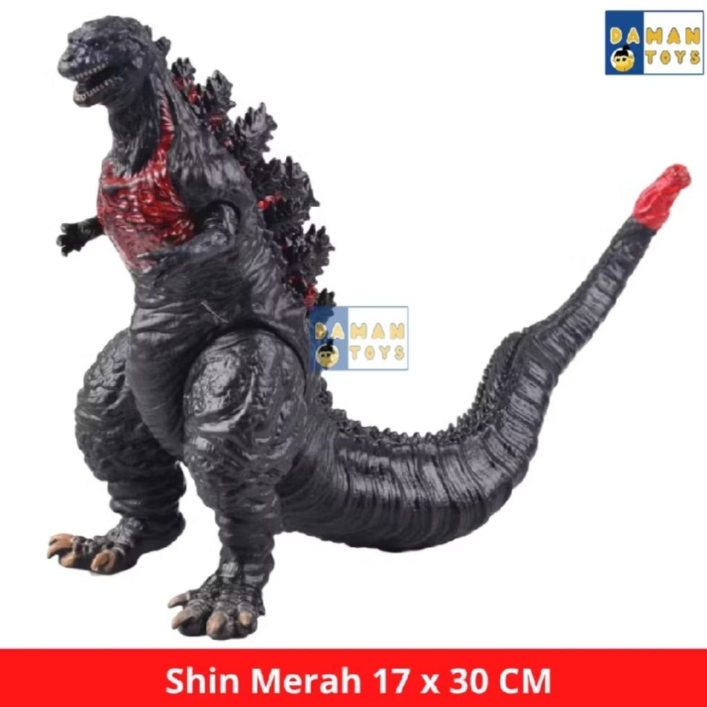 DToys Figur Godzilla Shin Merah Mainan Impor Godzila Monster Godzilla
