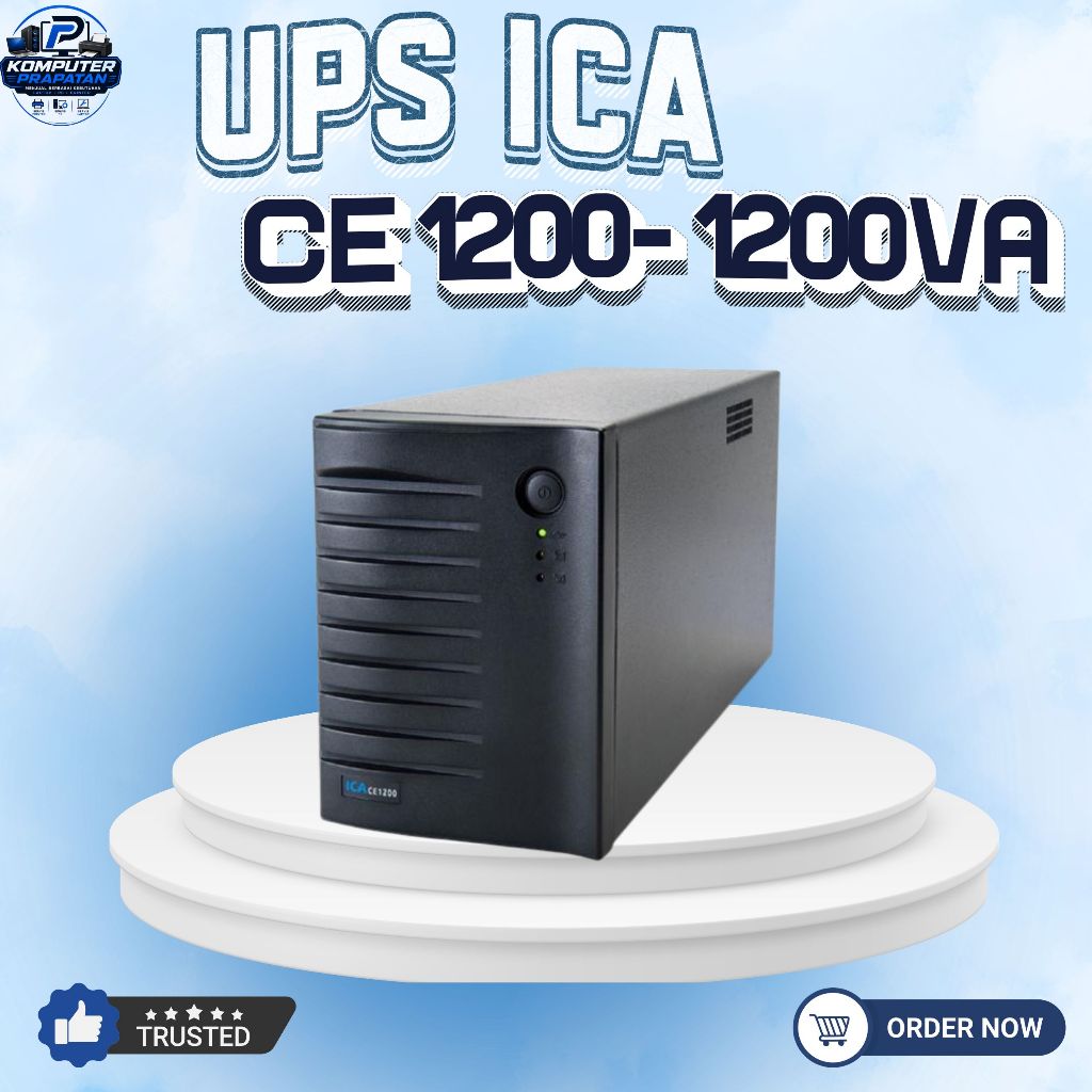 UPS ICA CE1200 1200VA 600W Line Interactive AVR Backup Listrik untuk PC Komputer CCTV Server Router