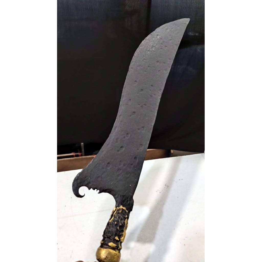 Keris Sepuh Wedung kinatah Sekar kacang gelung - keris sepuh murah
