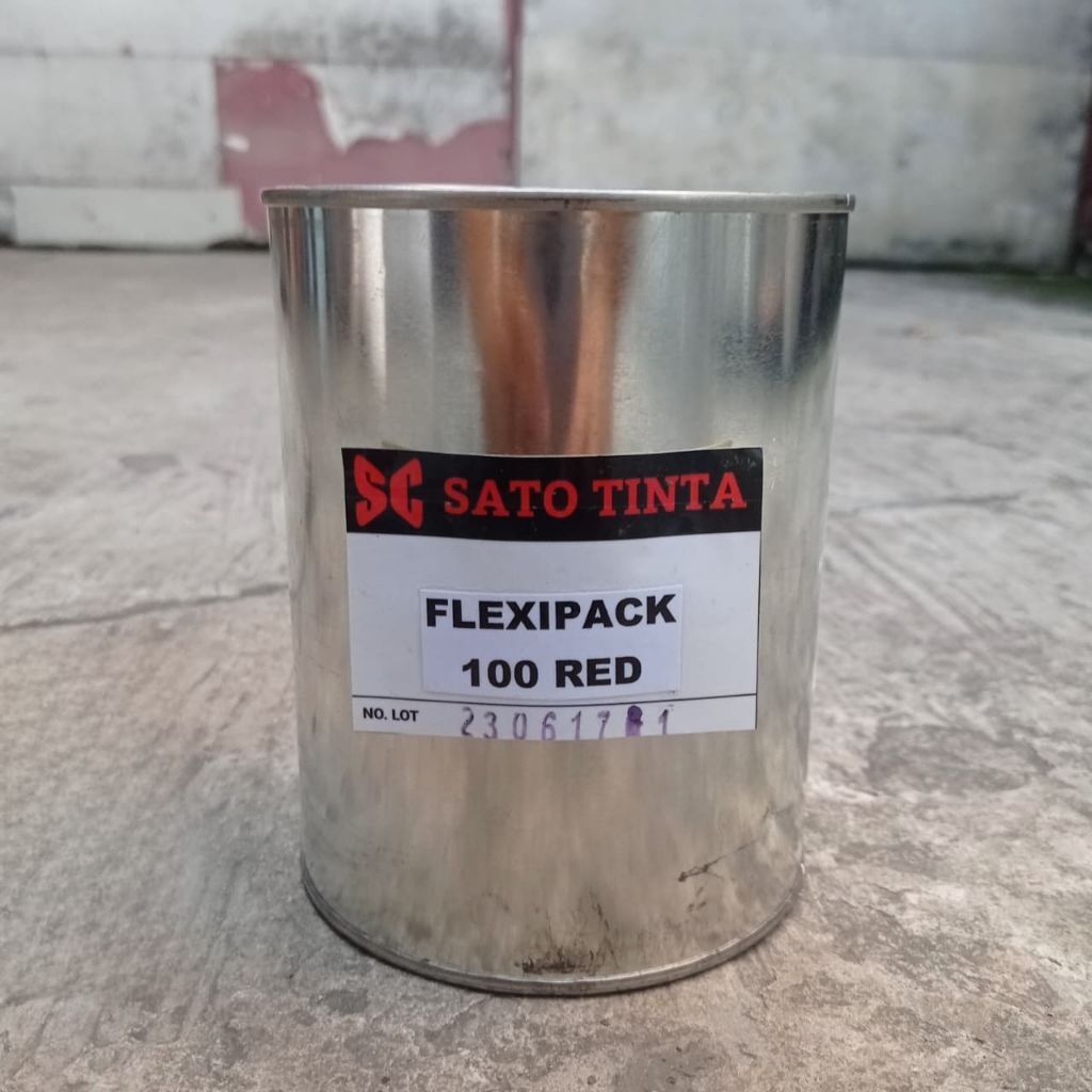SATO TINTA Flexipack 100 RED Tinta Sablon / Gravure