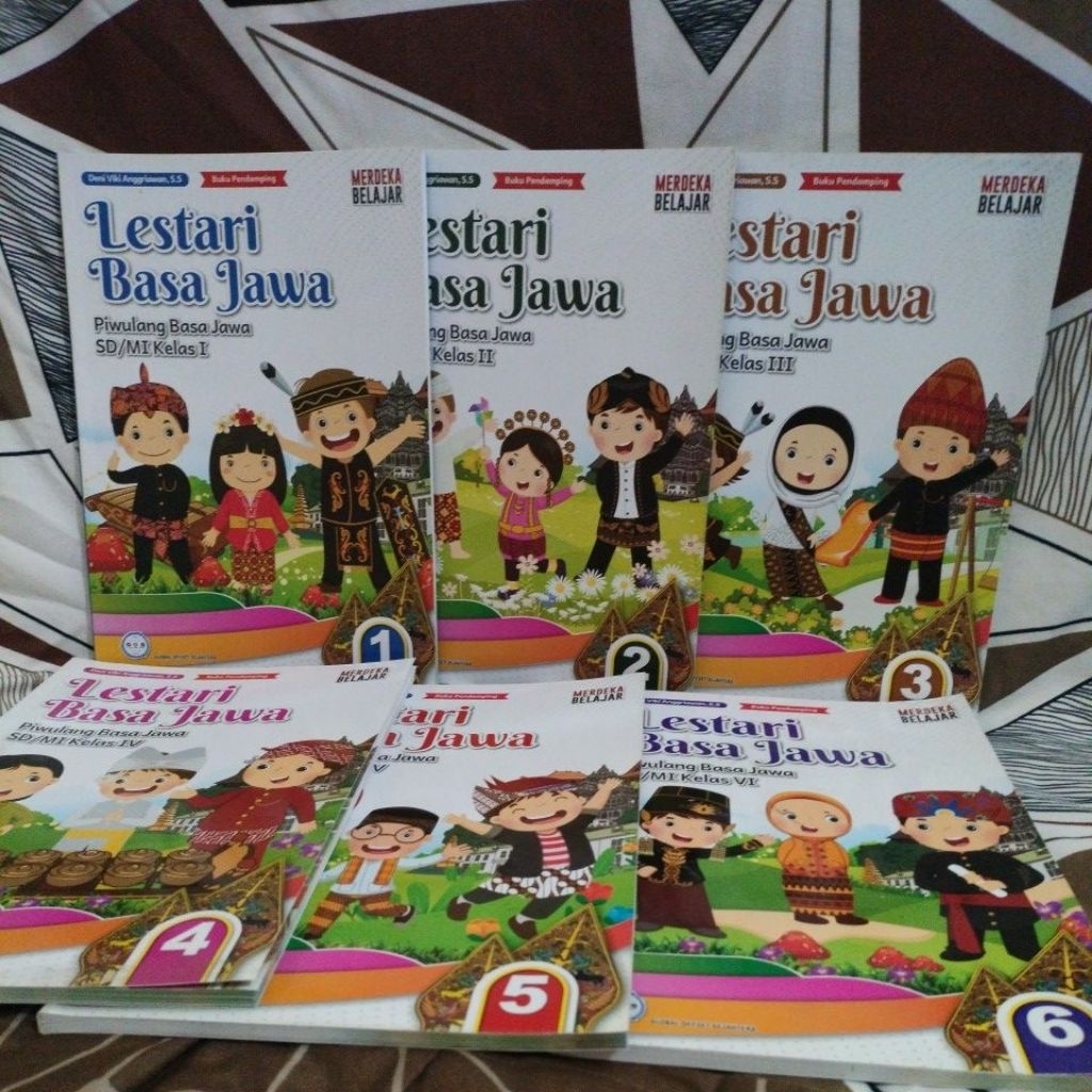 buku paket pelajar basa Jawa/lestari basa Jawa untuk SD kelas 1,2,3,4,5,6 kurikulum merdeka