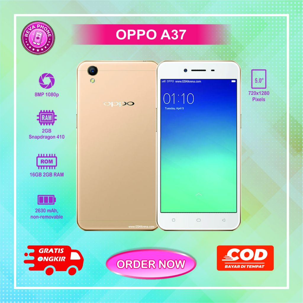 HP OPPO A37 Normal second batangan siap pakai