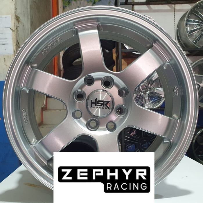 VELG TE37 R15 H8 SILVER HSR TOKYO COCK BUAT AGYA AYLA BRIO SIGRA DLL DI ZEPHYR  RACING PALEMBANG