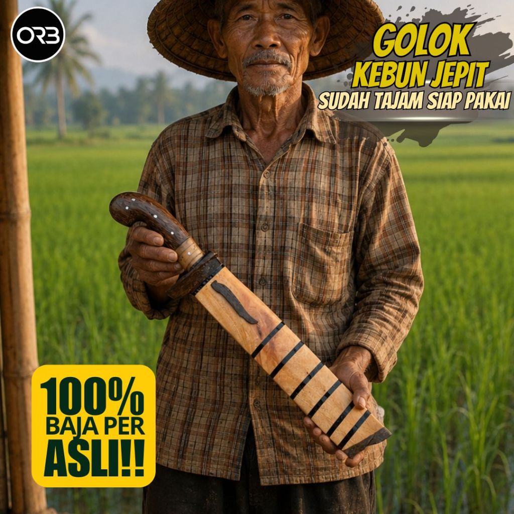 Golok Kebun Ekonomis | Asli Baja Per > Pisau Baja Untuk Tebas Tebas