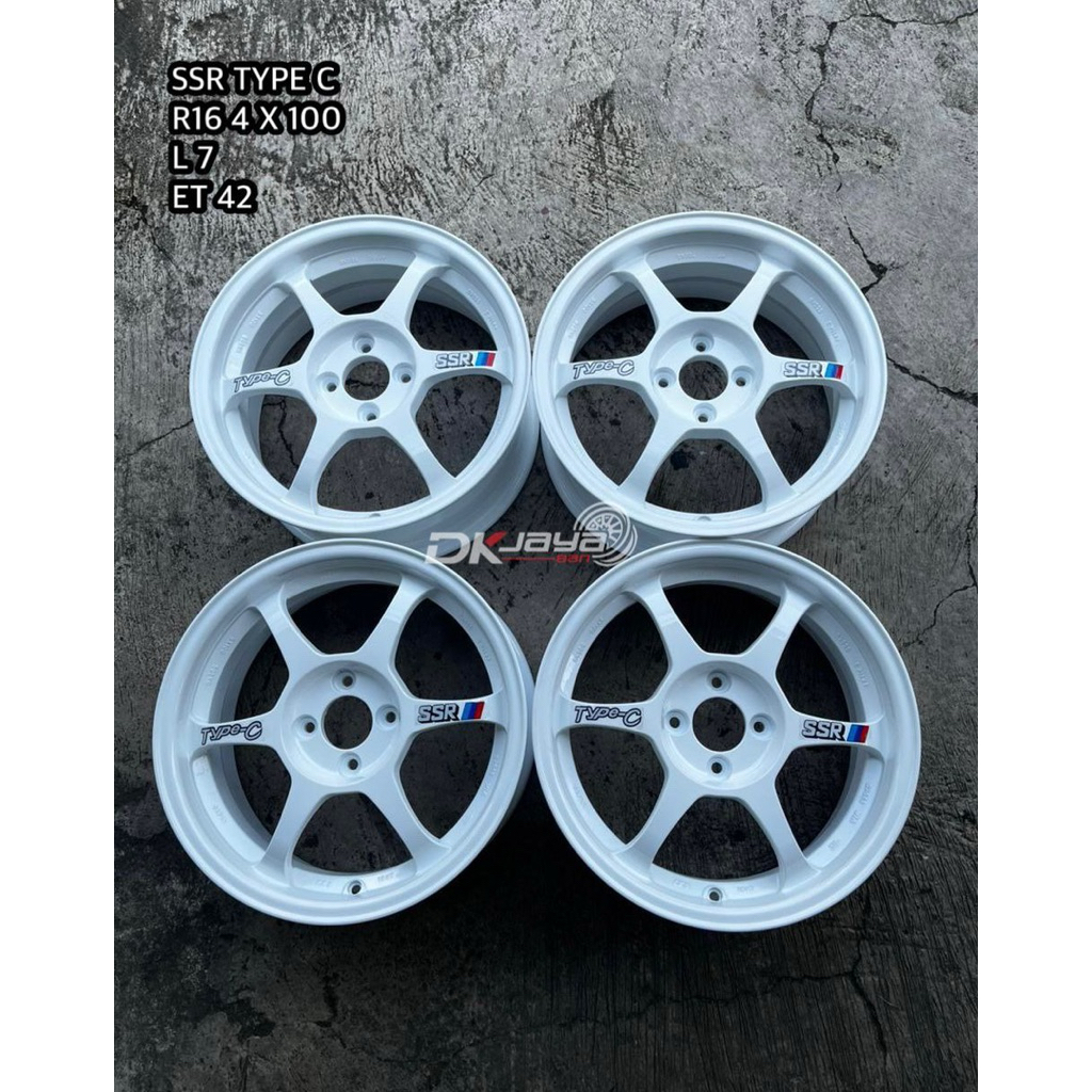 VELG SSR TYPE C R16 REPAINT PUTIH 4x100 L7