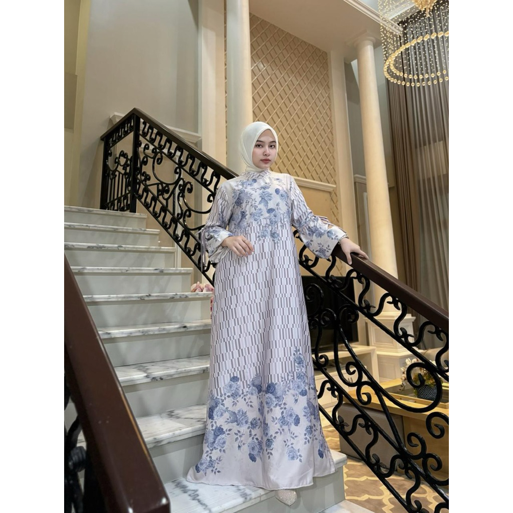 TERBARU Winayu Butik Gamis Payet Edness by Kayla Premium Channel Silk Sutra Dress Exclusive