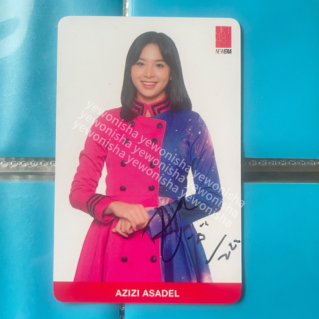 Photocard official tanda tangan zee asadel ex jkt48