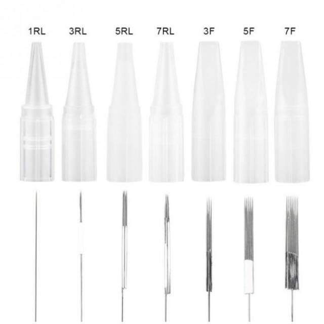JARUM MESIN SULAM PENUTUP CUP TIP 1R 2R 3R 5R 3F 5FJARUM SULAM ALIS BIBIR MICROBLADING