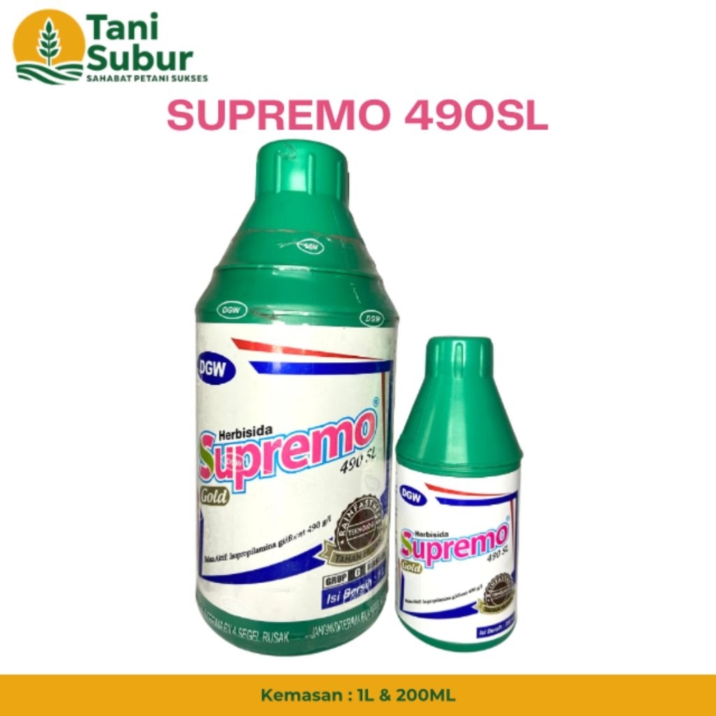 SUPREMO 490SL 200ML&1L - HERBISIDA