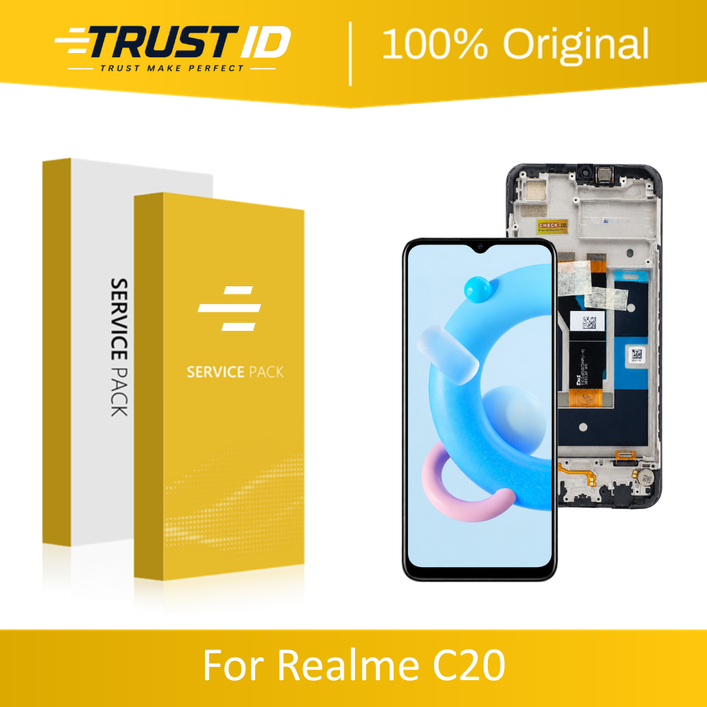 [ TRUST.ID ] LCD + FRAME REALME C20 RMX3063, RMX3061 ORIGINAL