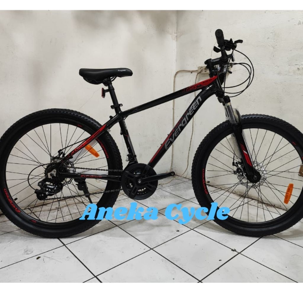 Sepeda Gunung MTB Evergreen 26 Inch Rem Double Cakram Frame Alloy