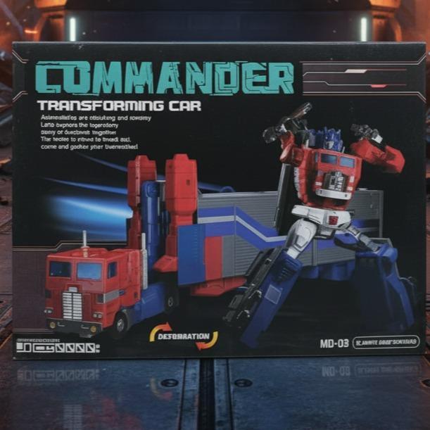 MG-09 Super Deformed Commander Transforming Car Super Deformed Ginrai Optimus With Trailer