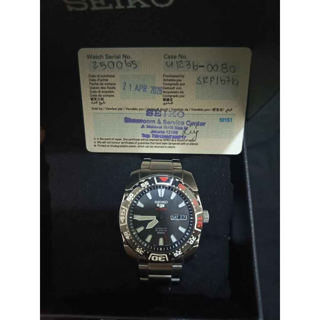 Seiko 5 Sports SRP167 Automatic