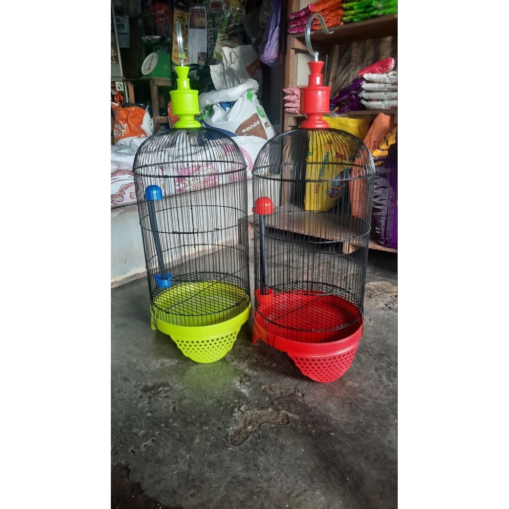 SANGKAR LOVEBIRD DM 33 RUJI HITAM BIASA TEBOK WARNA