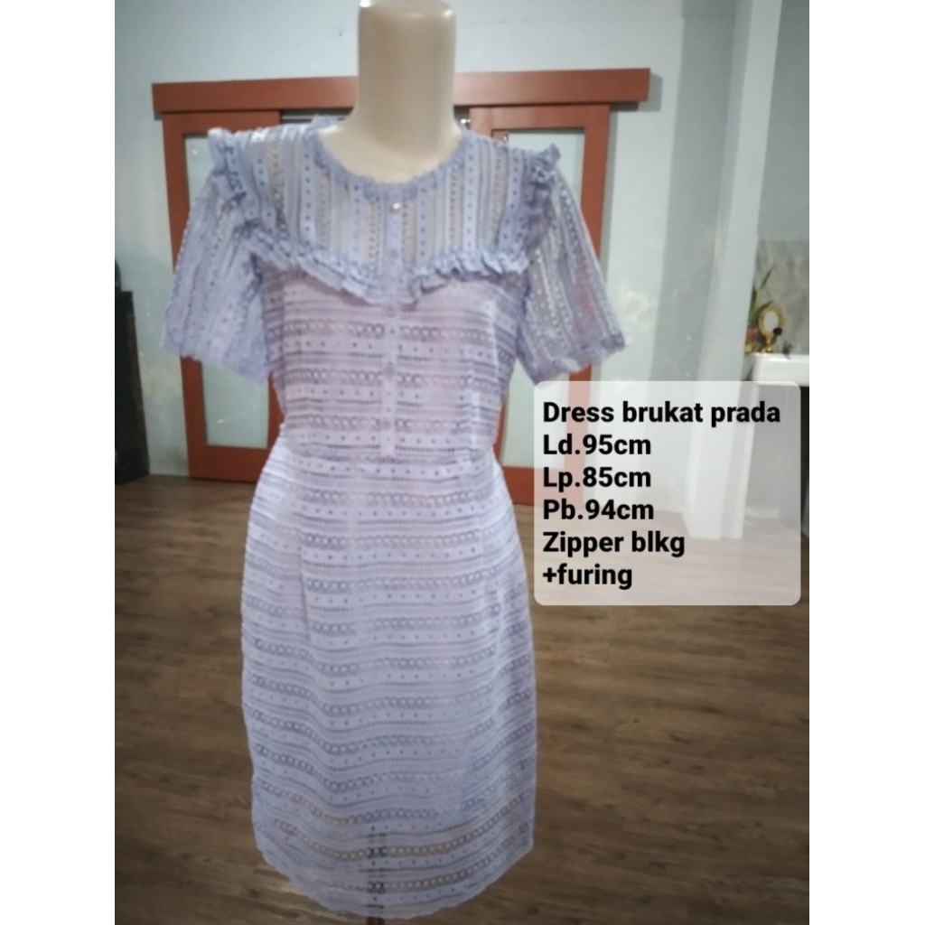 Dress brukat prada NAIN #1298