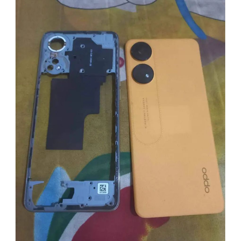 Oppo Reno 8T Bezel Backdoor original copotan hape