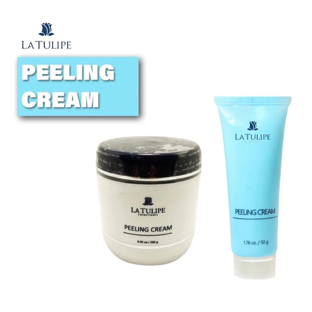La Tulipe Peeling Scrub Wajah - Scrub Lembut, Sulfur Antiseptik, Efektif Mengangkat Sel Kulit Mati