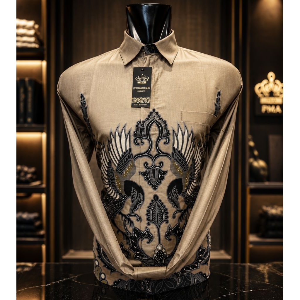 Executive Class Kemeja Batik Pria Lengan Panjang Full Puring – Premium Exclusive